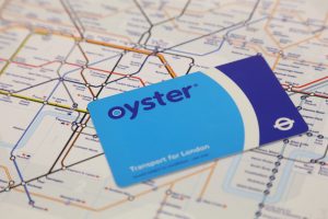 Oyster card on map