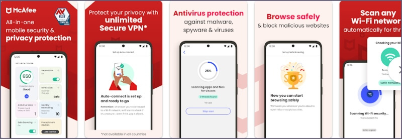 best privacy apps - Mcafee