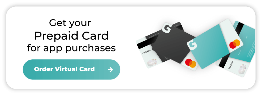 PREPAID CARD FOR APP PURCHASES
