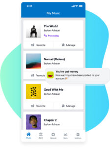 Distrokid mobile app