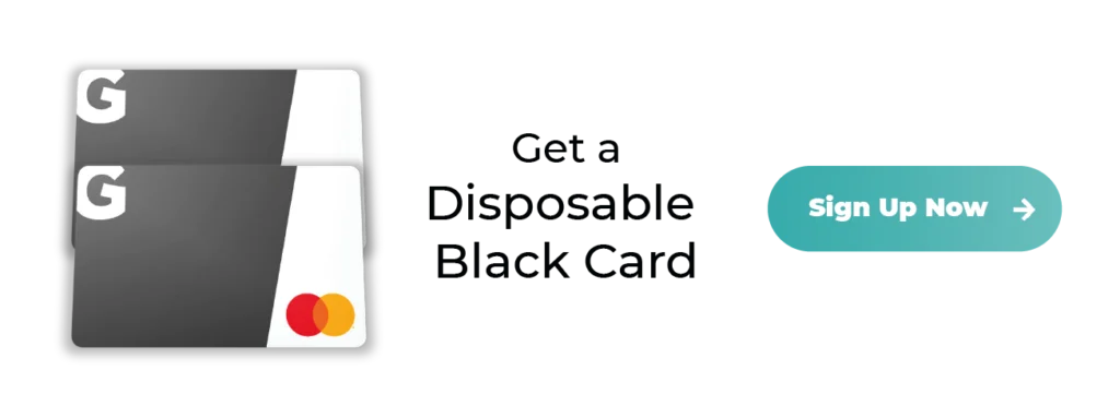 Get a Disposable Black Card
